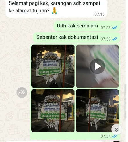 Pengiriman Papan Bunga Selamat Ujungaris Widasari