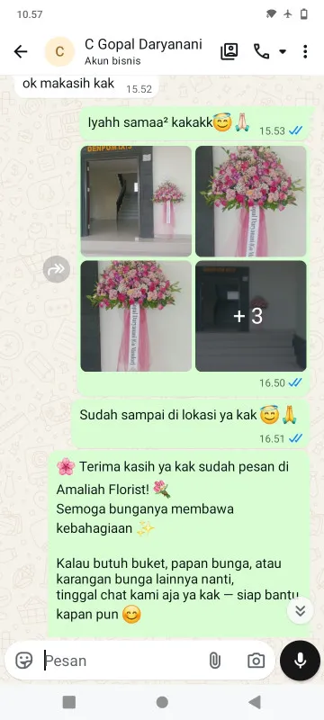 Pengiriman Karangan Bunga Ujungaris Widasari